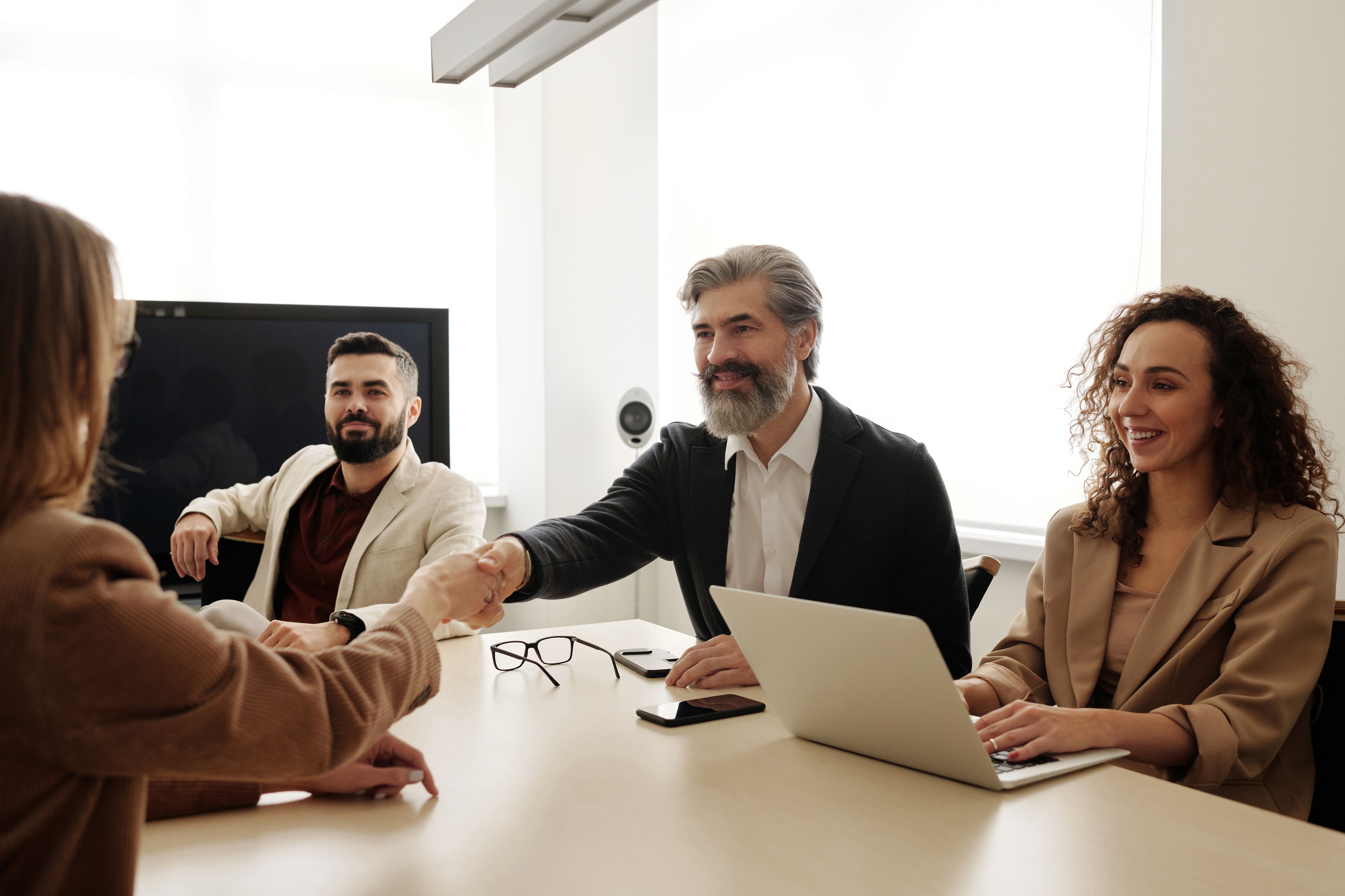 Women in the Office Smiling